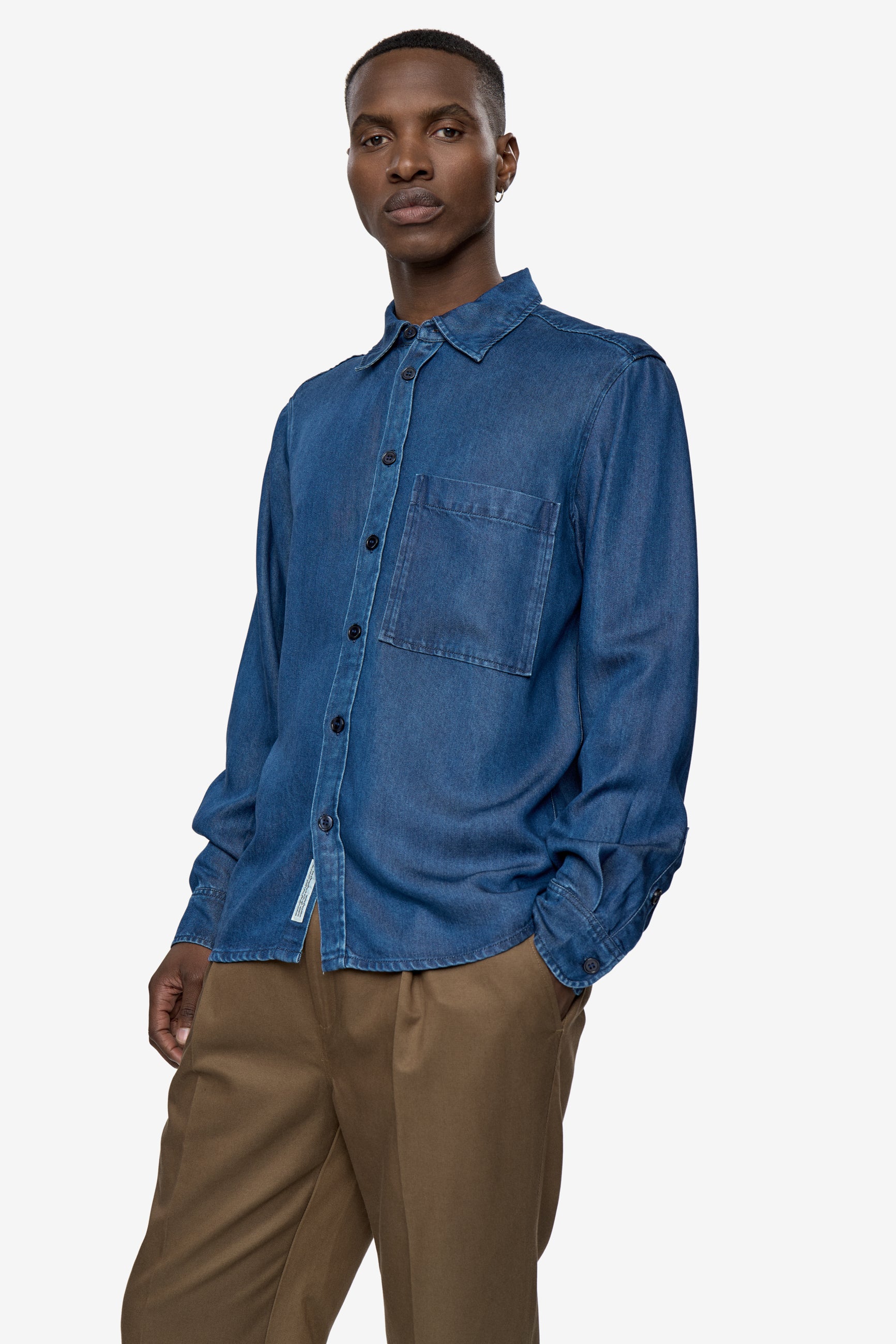 minimum male Ace rlx ls shirt 4814 Long Sleeved Shirt 1002 Medium Blue