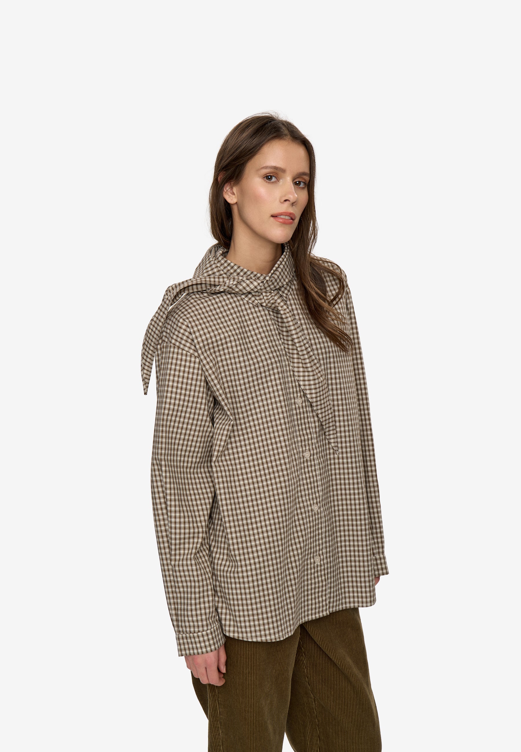 minimum female Harper shirt 4884 Long Sleeved Shirt 0617 Teak
