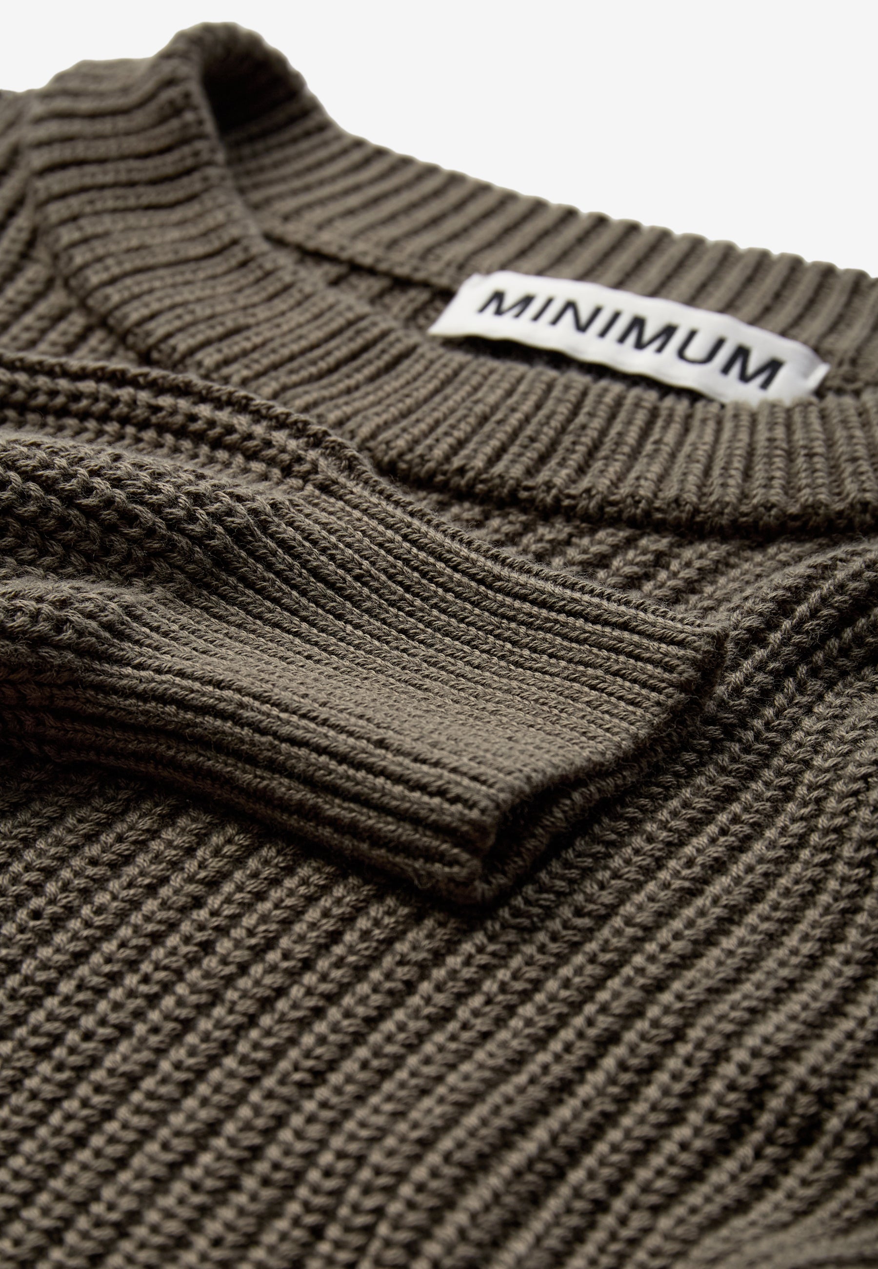 minimum female Mikala jumper G006 GOTS Jumper 0615 Stone Gray