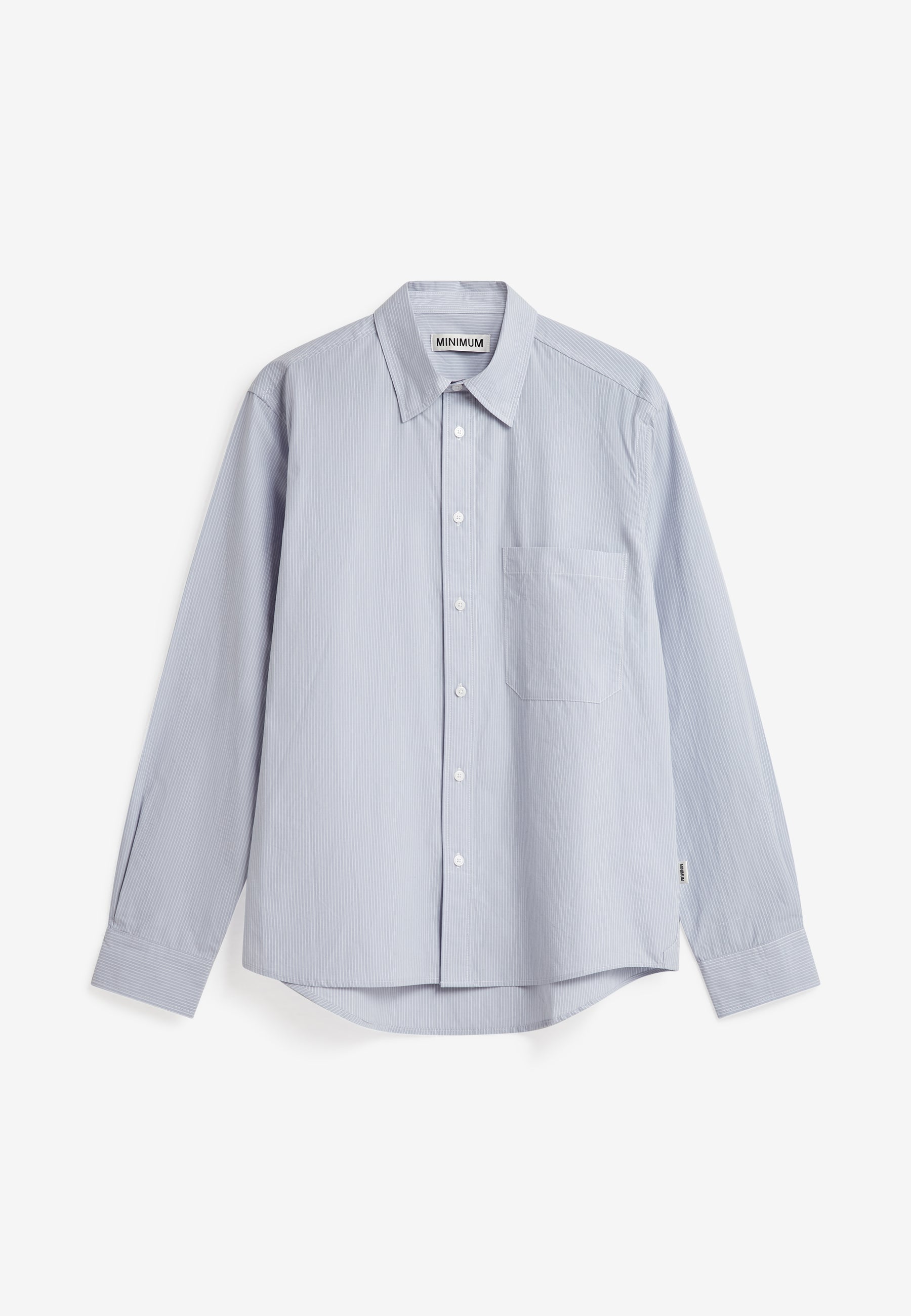 minimum male Pedro rlx ls strp shirt 4670 Long Sleeved Shirt 4320 Baltic Sea