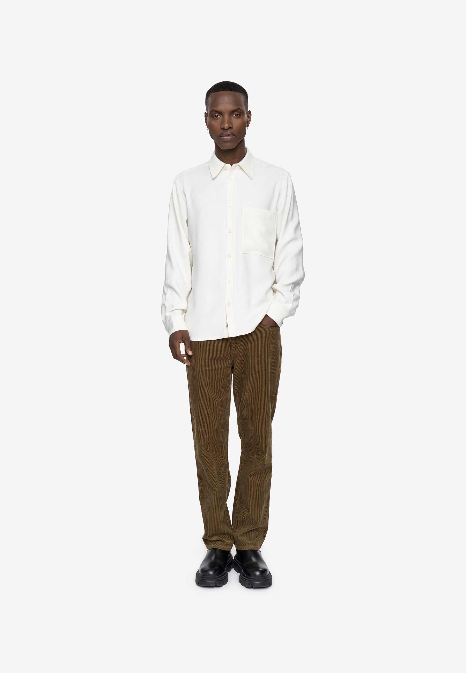 minimum male Ace rlx ls shirt 4807 Long Sleeved Shirt 0608 Coco Milk