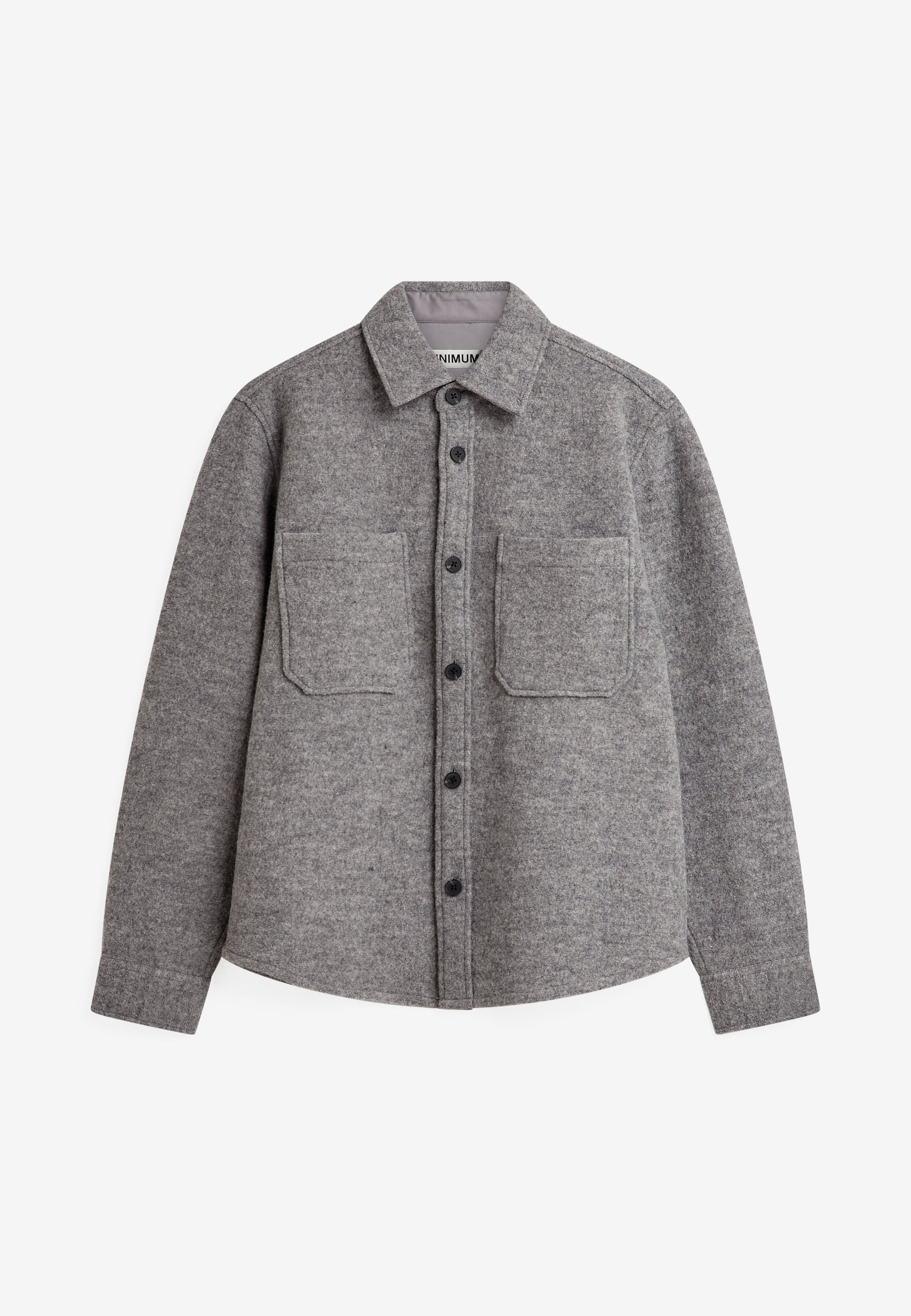 minimum male Dominic rlx shirt 4848 Overshirt 990M Mid Grey Melange