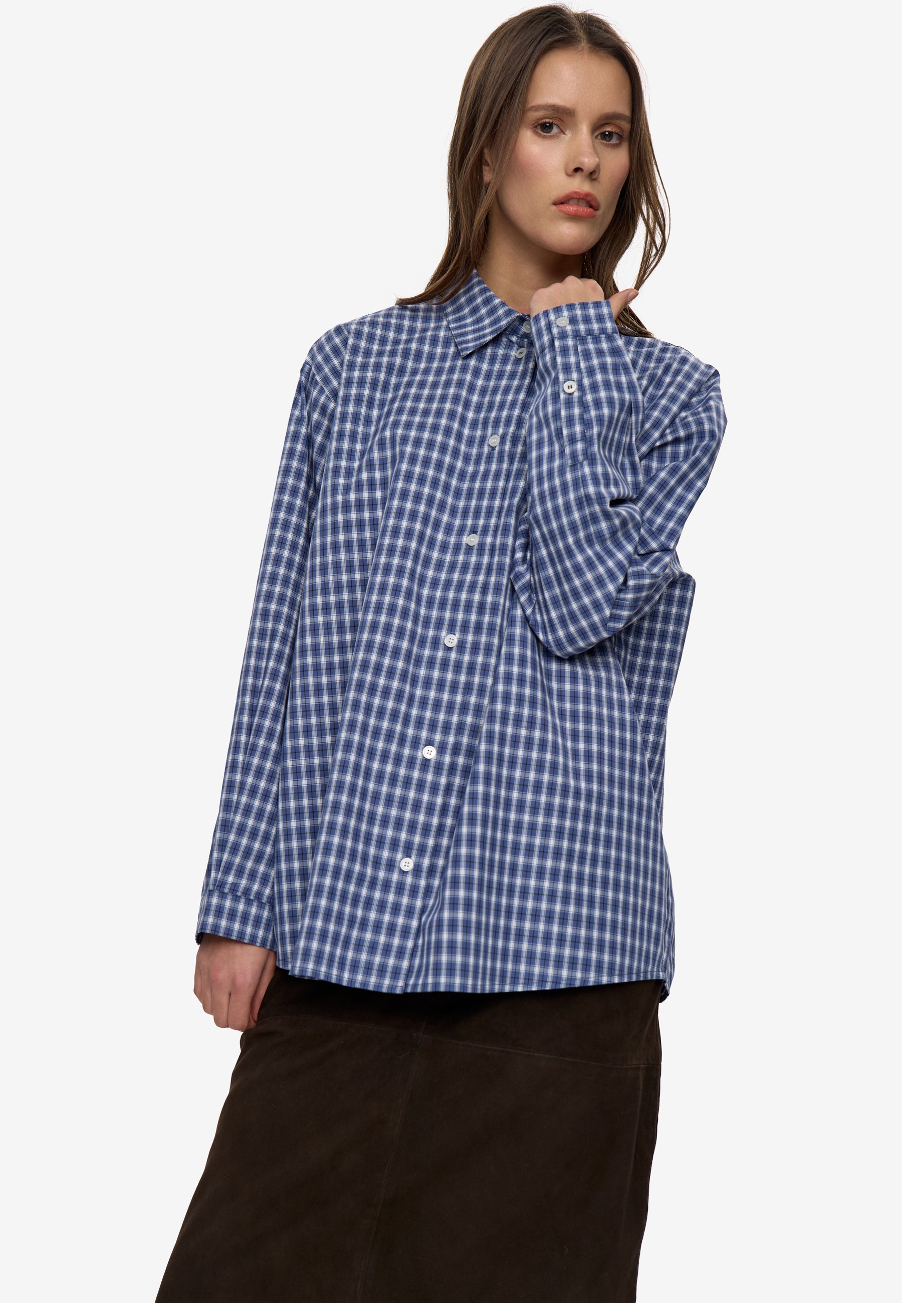 minimum female Harper shirt 4885 Long Sleeved Shirt 4027 Insignia blue