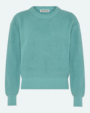 minimum female Mikala jumper G006 GOTS Jumper 4717 Aqua
